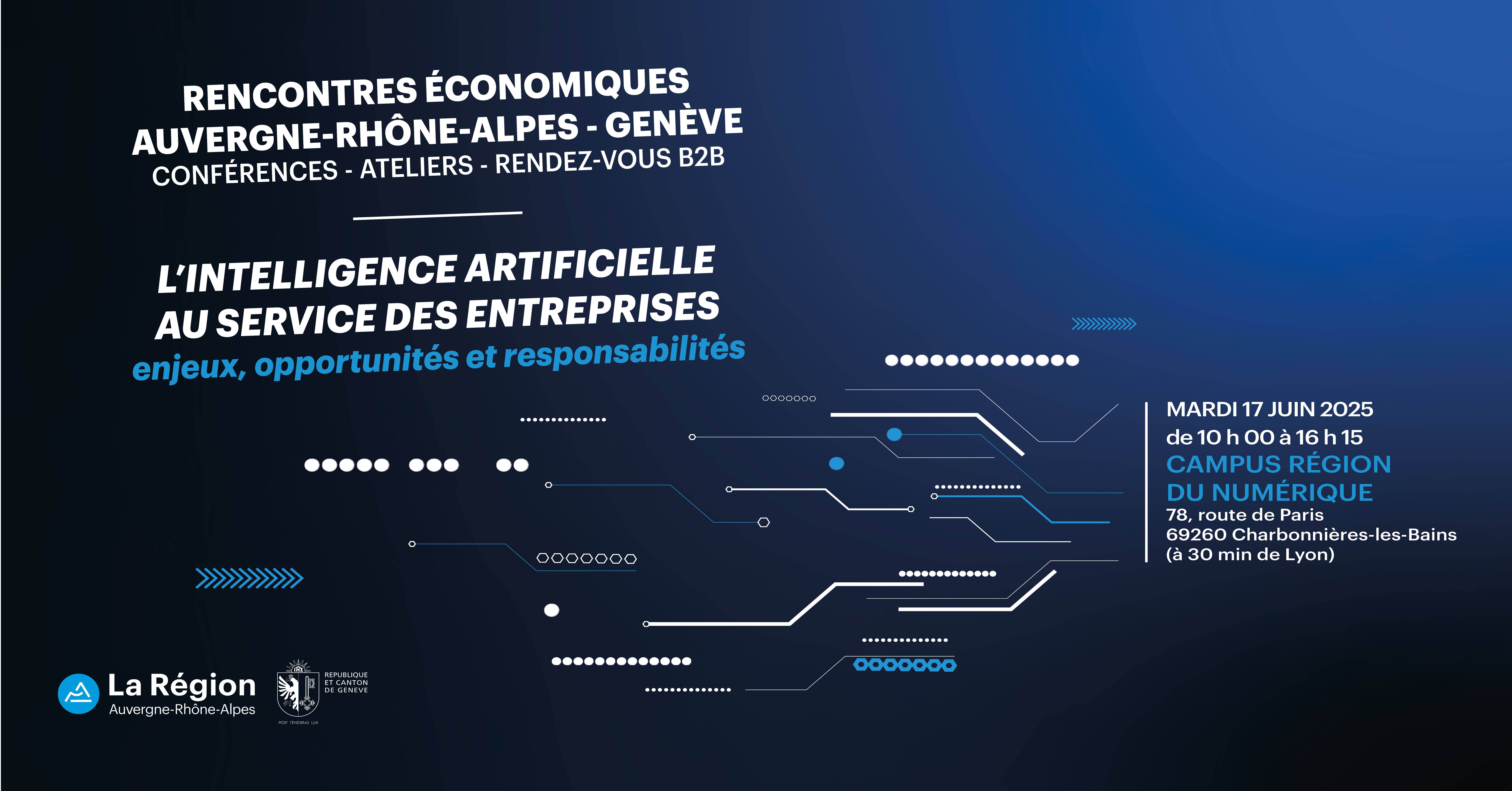 Annonce des Rencontres économiques Auvergne-Rhône-Alpes - Genève