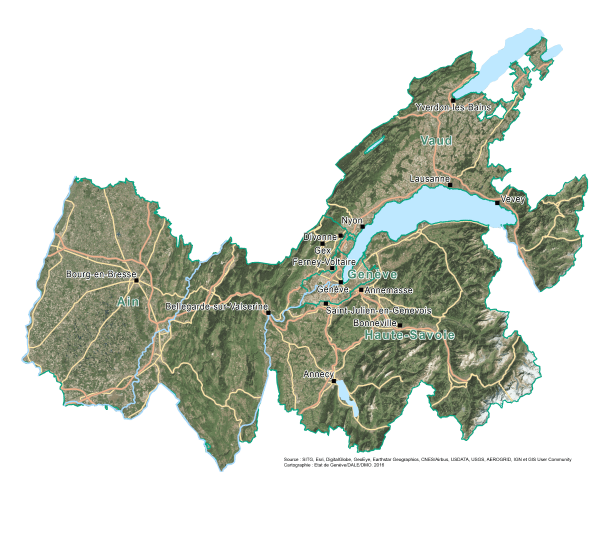 carte satellite