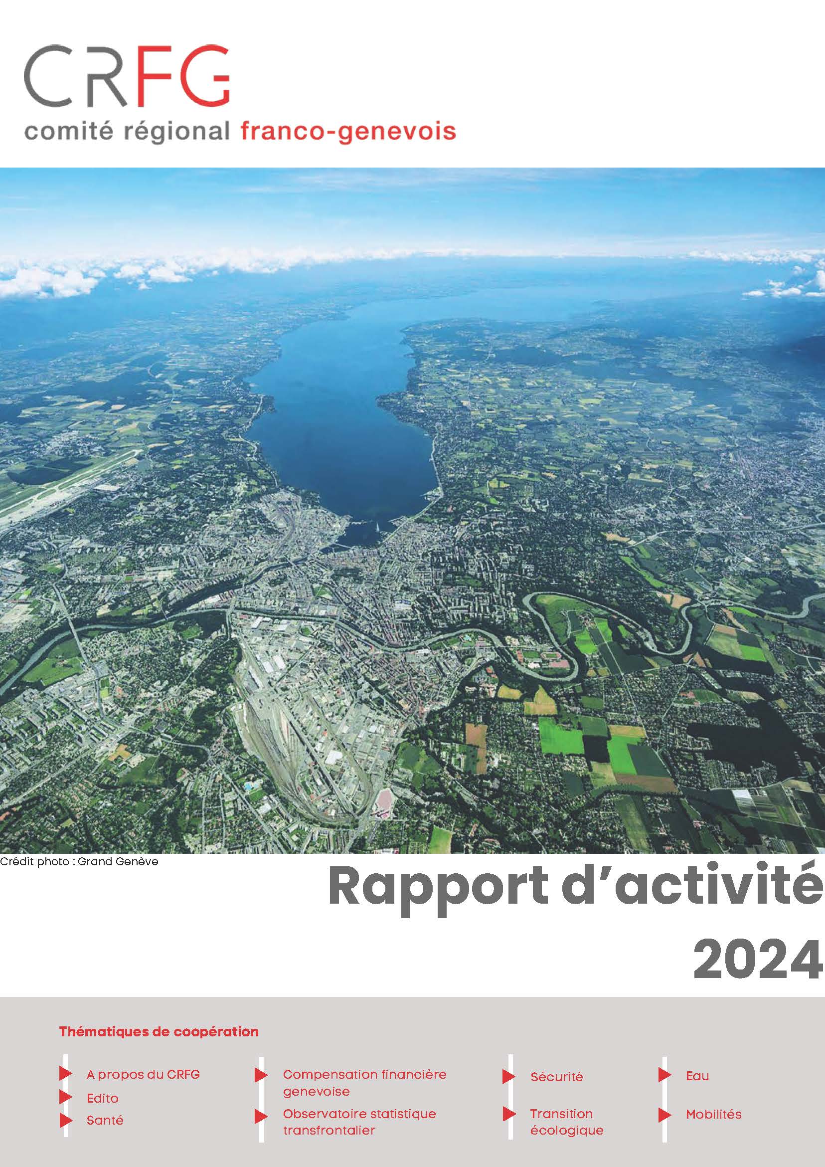 Couverture du rapport d'activité 2024 du CRFG