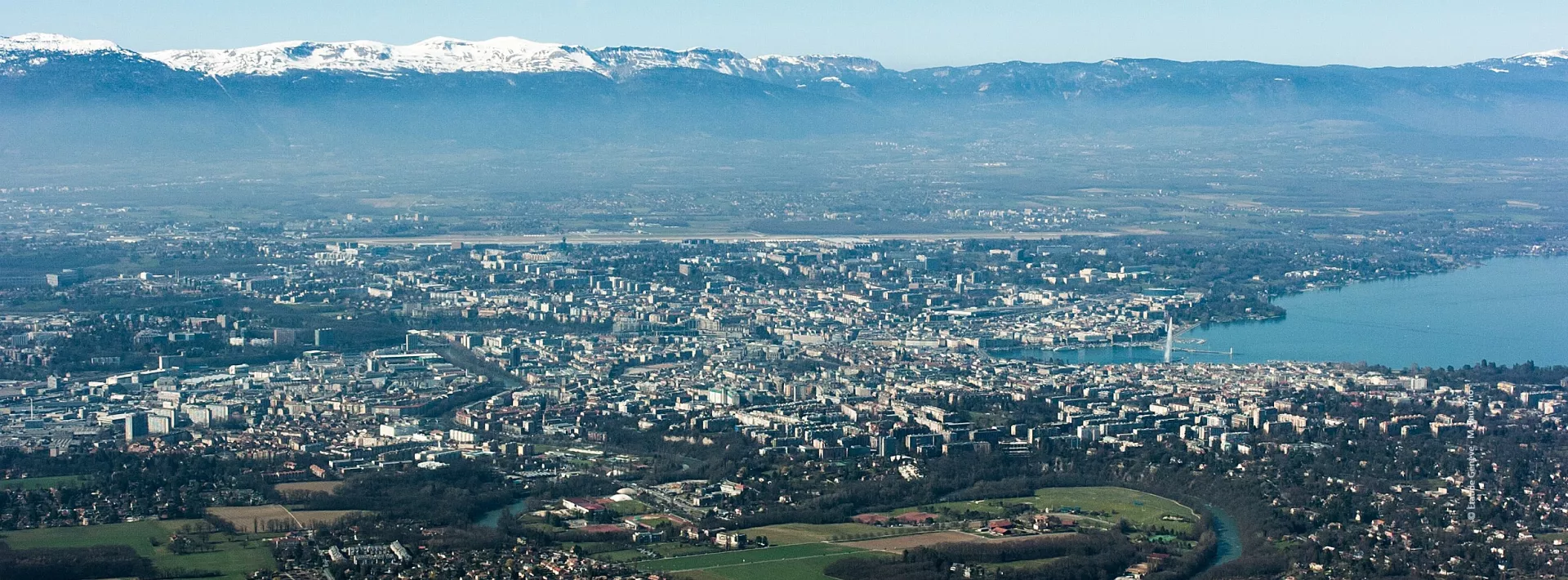 Vue sur Genève depuis le Salève